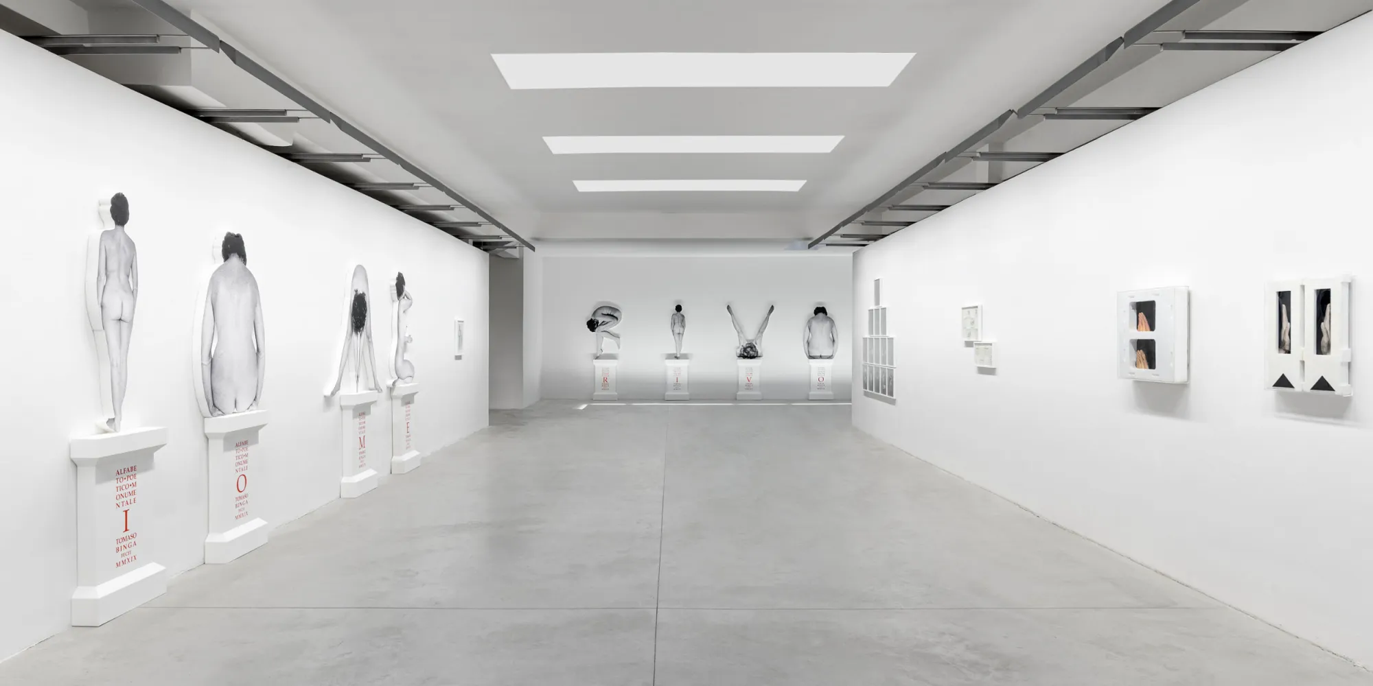 Tomaso Binga. Parole abitate, installation view. Photo: Leonardo Morfini
