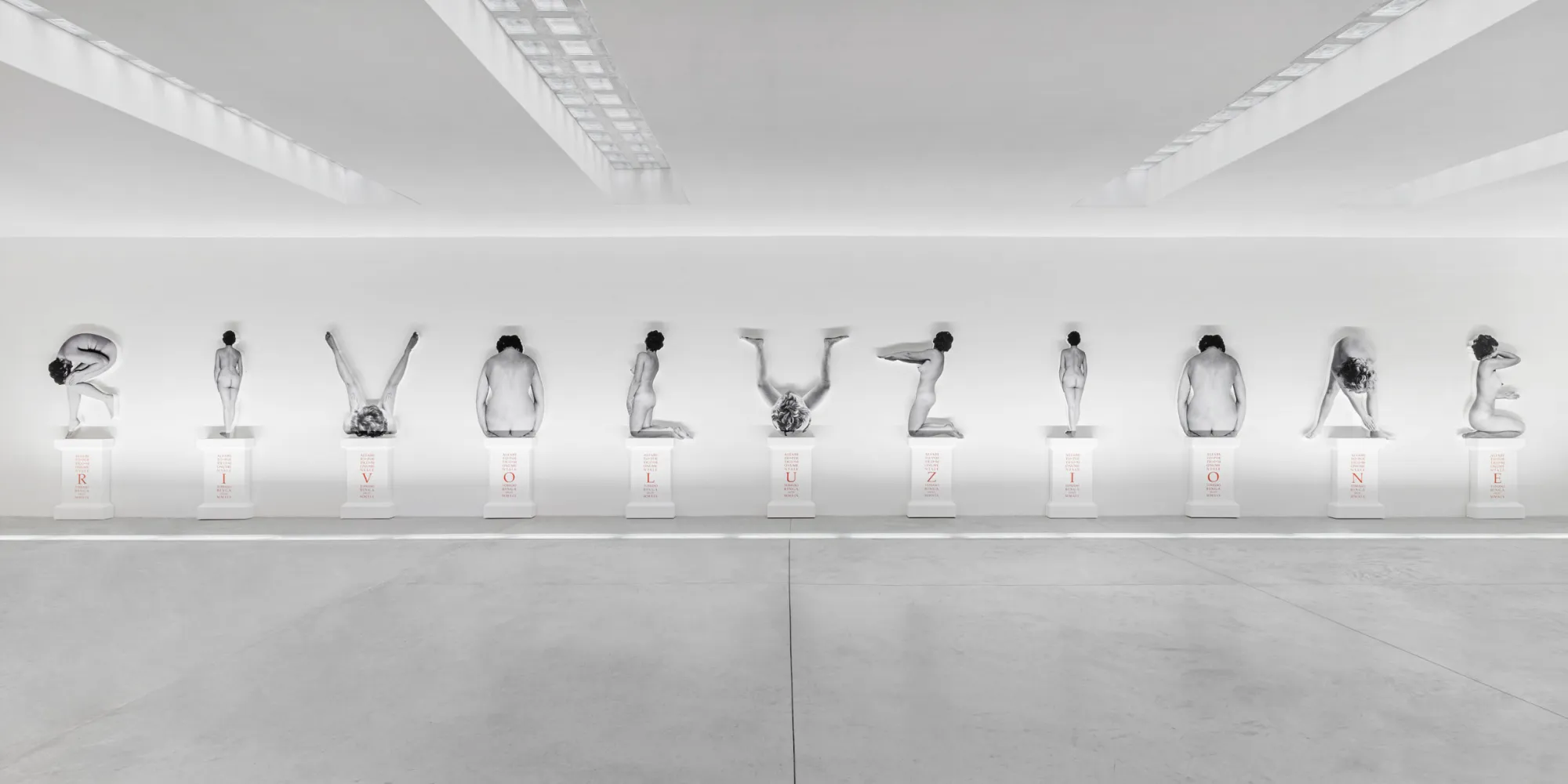 Tomaso Binga. Parole abitate, installation view. Photo: Leonardo Morfini