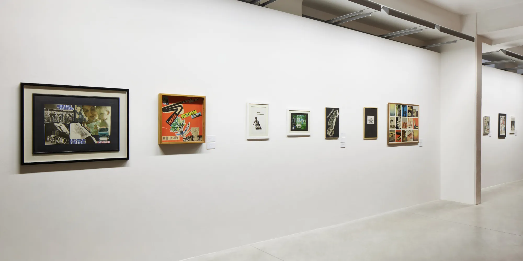 Gruppo 70. Una guerriglia verbo-visiva, installation view. Photo: Agostino Osio, Alto//Piano Studio, Milano.