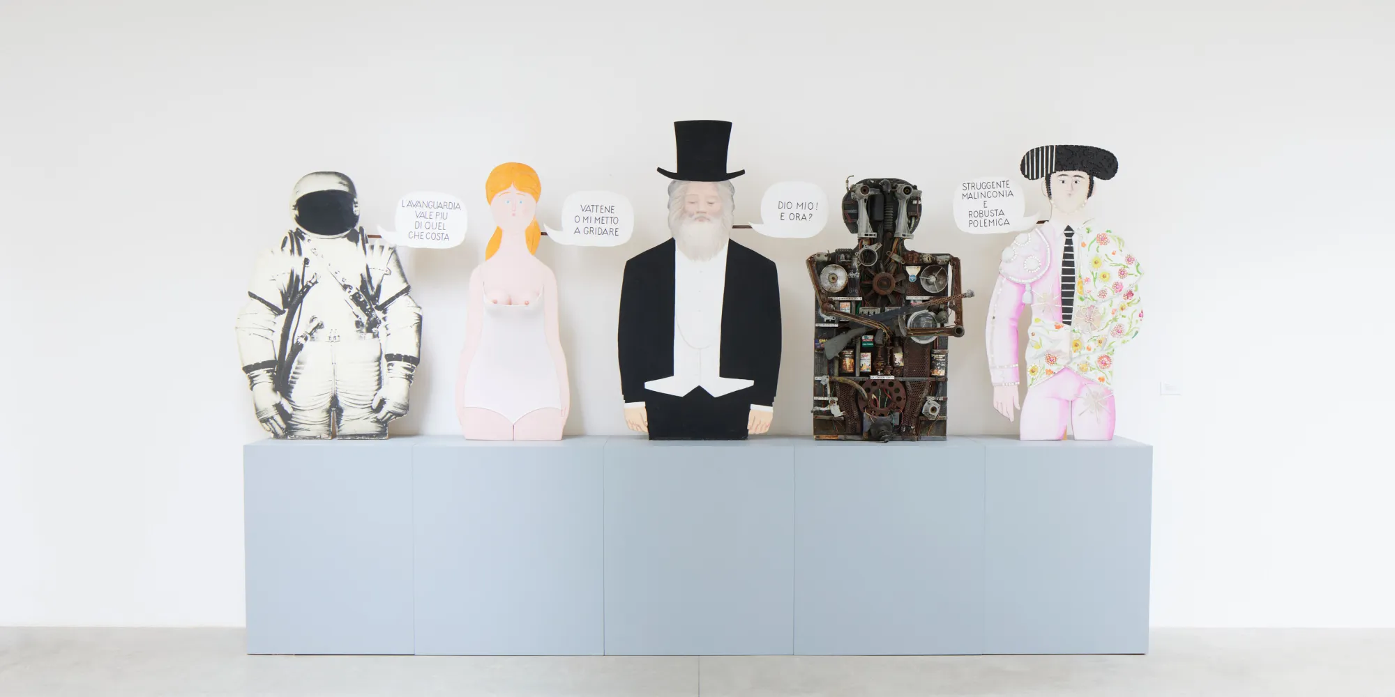 Gruppo 70. Una guerriglia verbo-visiva, installation view. Photo: Agostino Osio, Alto//Piano Studio, Milano.