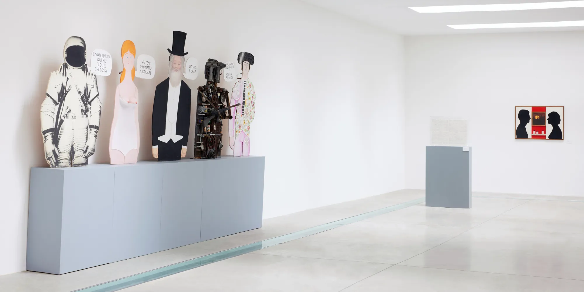 Gruppo 70. Una guerriglia verbo-visiva, installation view. Photo: Agostino Osio, Alto//Piano Studio, Milano.