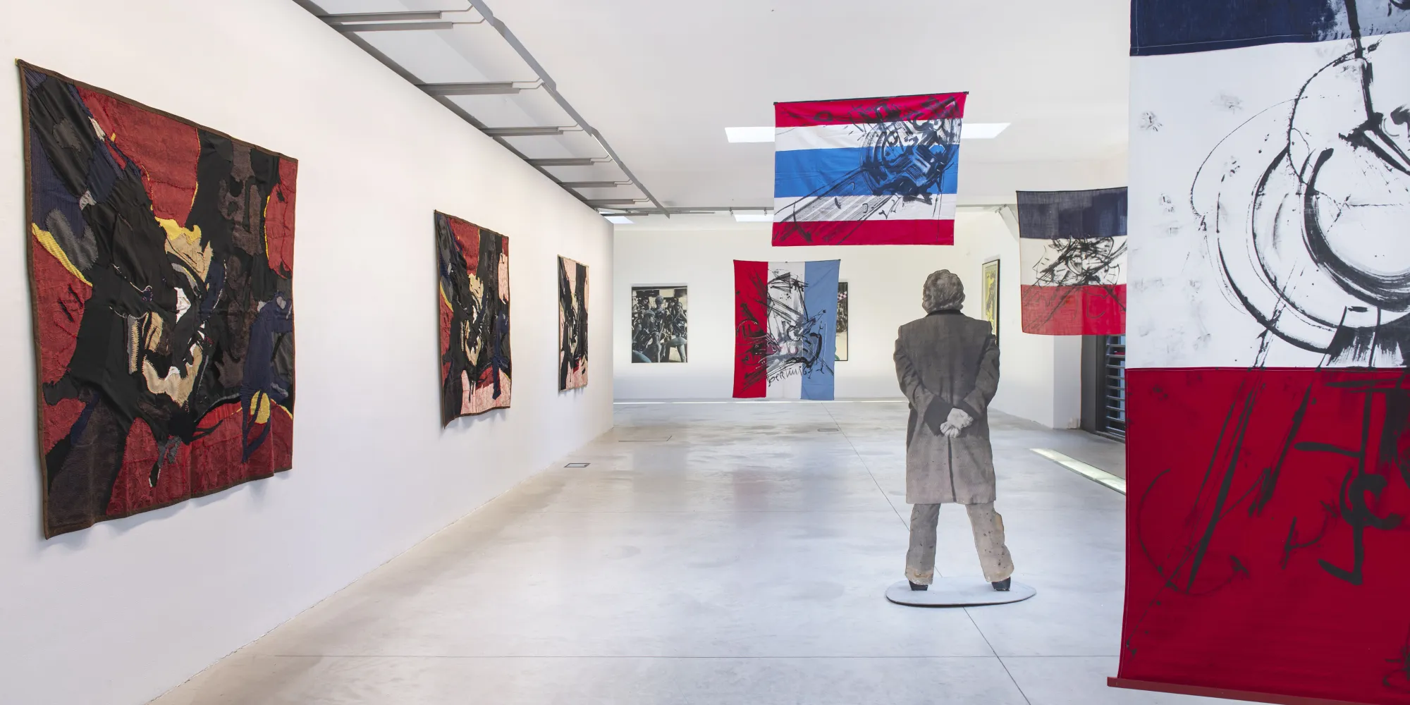 Gianni Bertini. Identikit 100, installation view. Photo: Simone Petracchi
