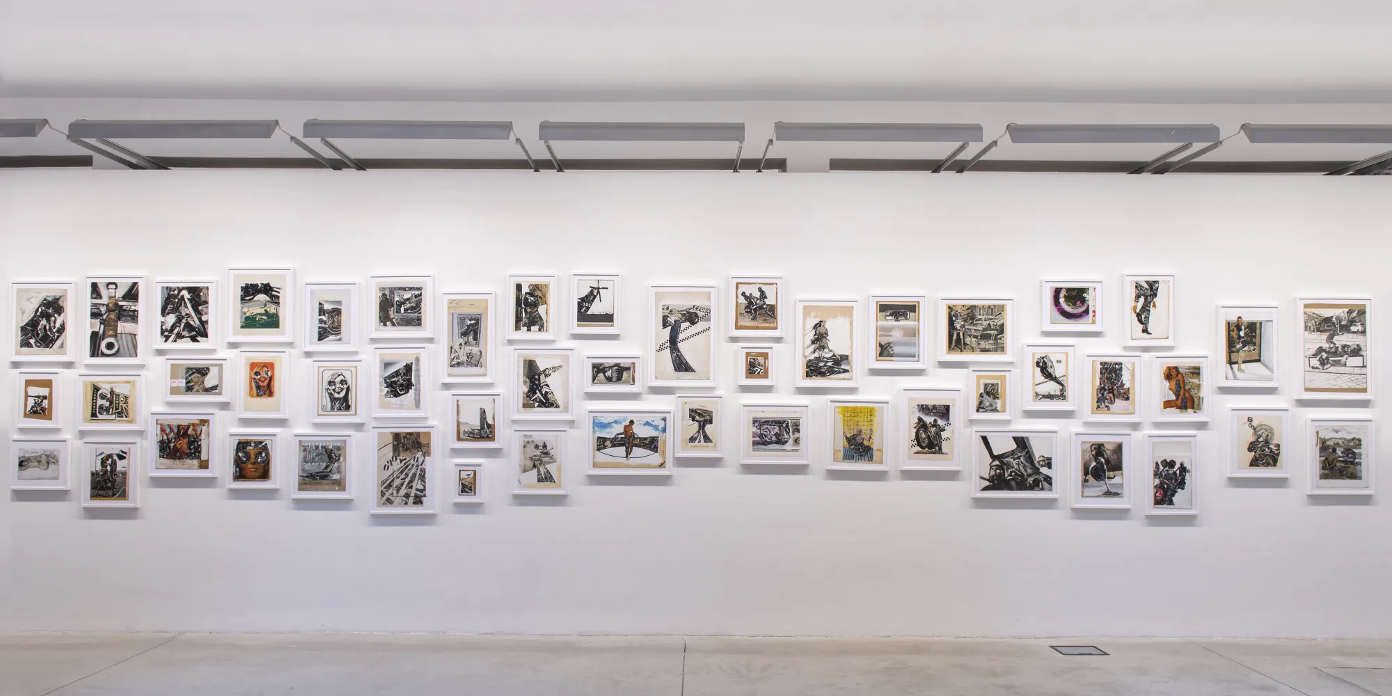 Gianni Bertini. Identikit 100, installation view. Photo: Simone Petracchi