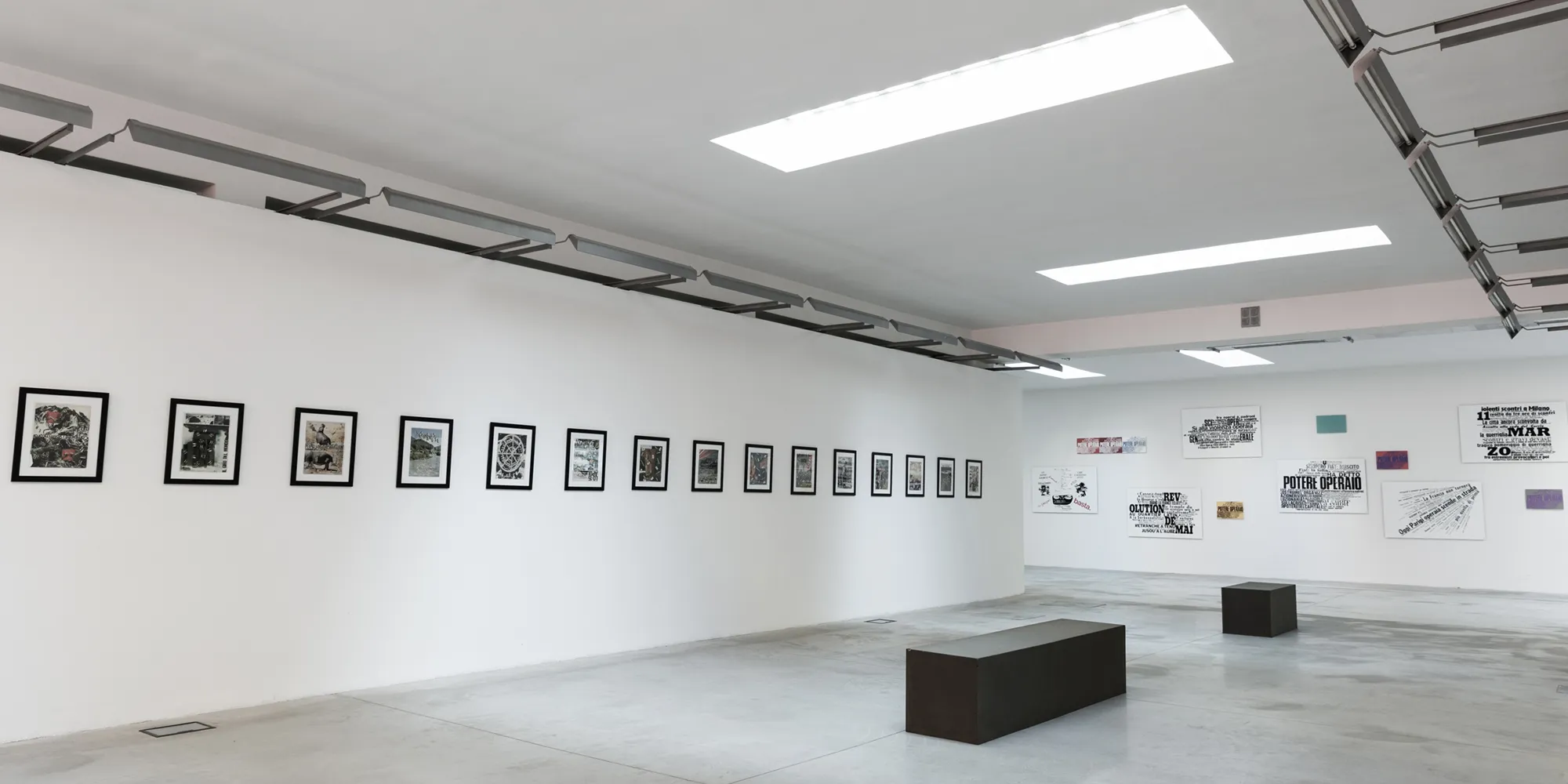 Nanni Balestrini, installation view. Photo: Claudia Cataldi