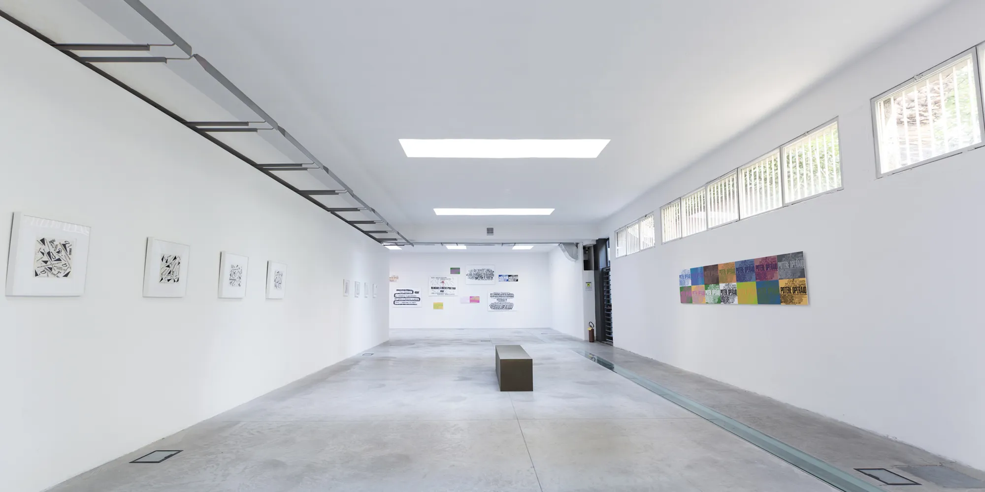 Nanni Balestrini, installation view. Photo: Claudia Cataldi