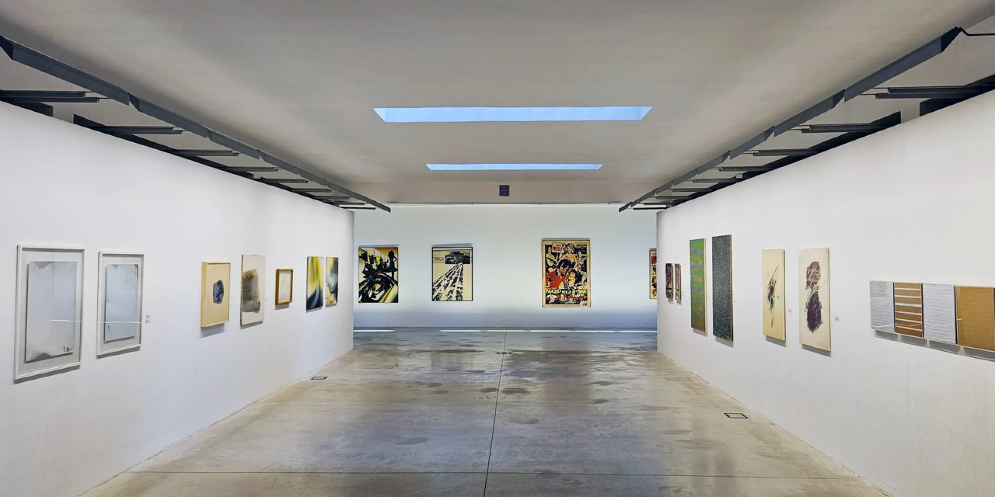 I segni del tempo. Installation view, opere di Vasco Bendini, Paolo Masi, Gianni Bertini e Mimmo Rotella