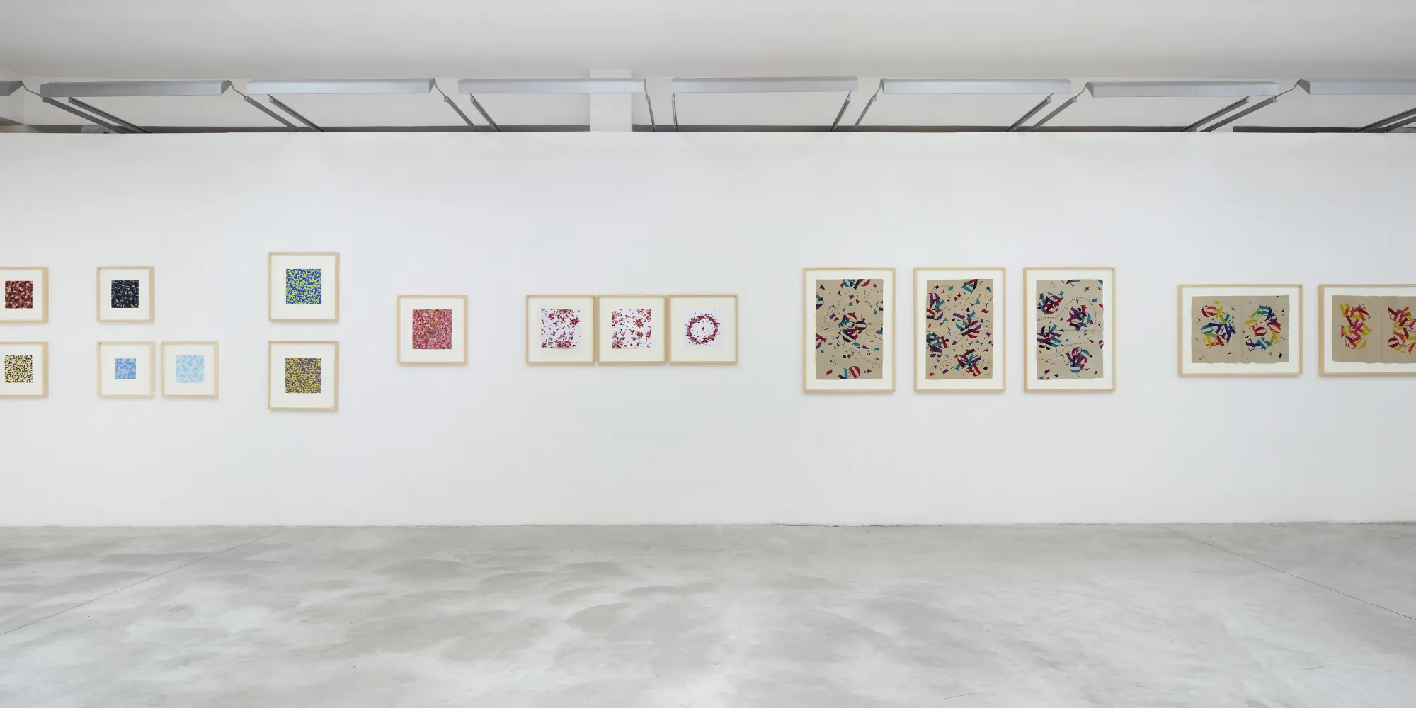 Nanni Balestrini. La rivolta illustrata (1963 - 2018), installation view. Photo Fabrizio Farroni, Alto//Piano Studio, Milano