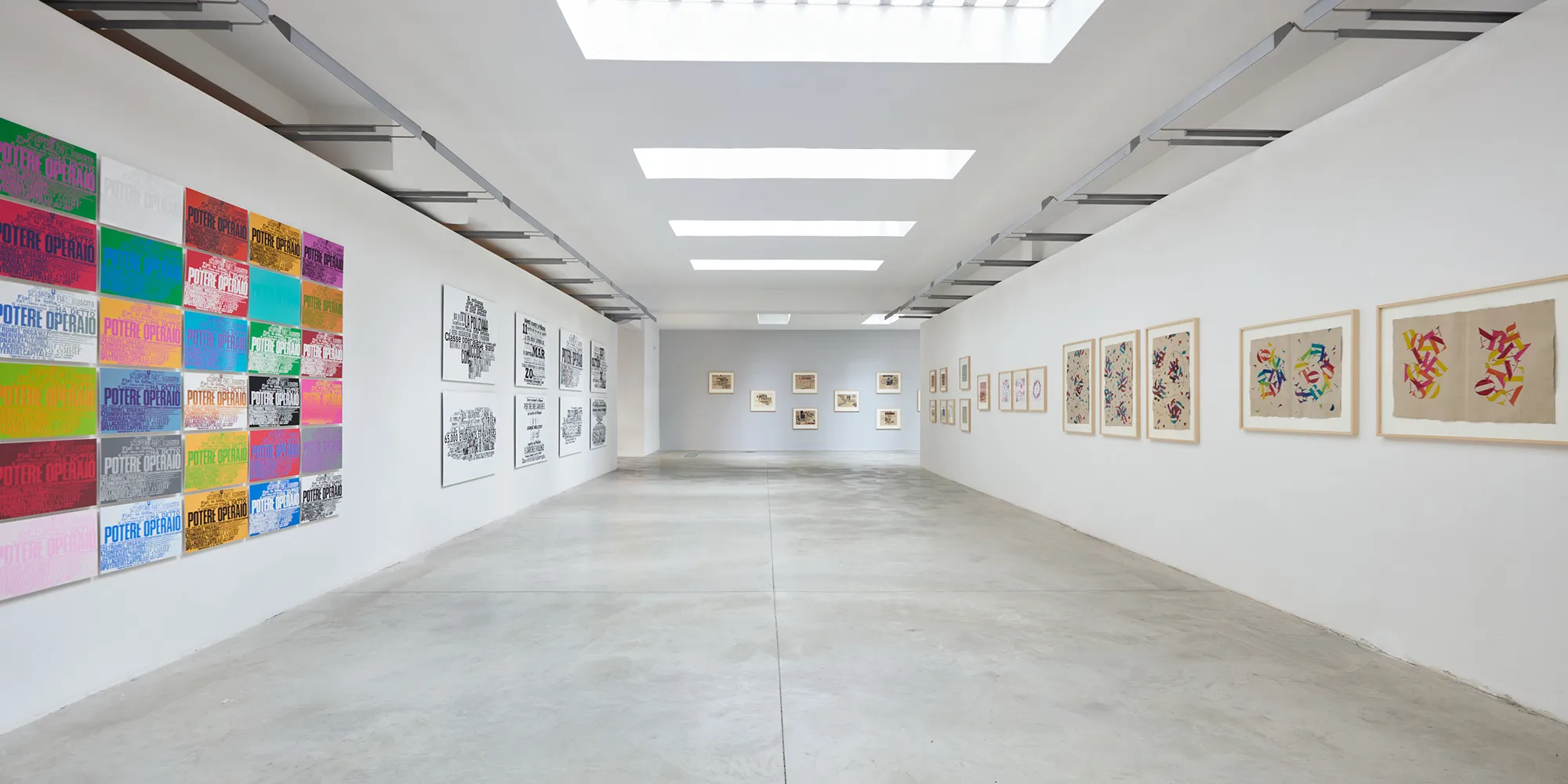 Nanni Balestrini. La rivolta illustrata (1963 - 2018), installation view. Photo Fabrizio Farroni, Alto//Piano Studio, Milano